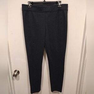 Karl Lagerfeld Paris Women's Gray Skinny Ponte Knit Pull-on Pants Sz L-Casual